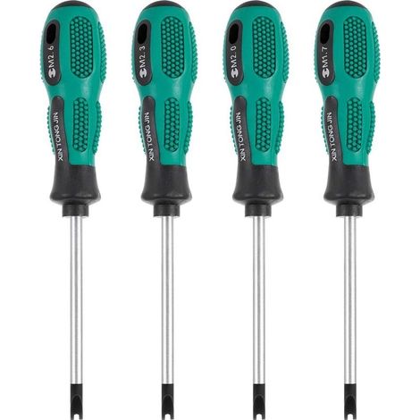 Screwdriver TO Ratchet, Tool TO Hand Multifunction Magnetic And Non-slip, Kit Of Screwdriver Triangular Of Precision (1,8 Mm, 2,0 Mm, 2,3 Mm, 3,0 Mm) (1/5)