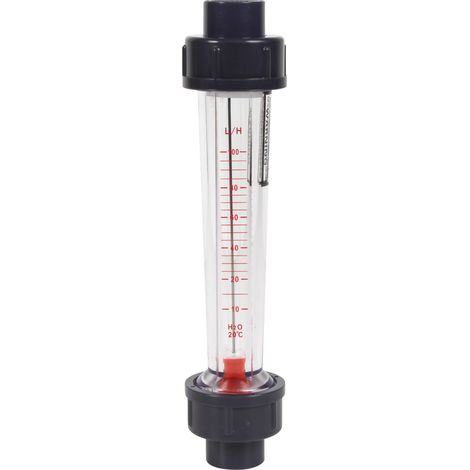 Débitmètre à ludion - flotteur ABS - 10-100L/h - Raccords PVC 20 mm à coller (1/5)