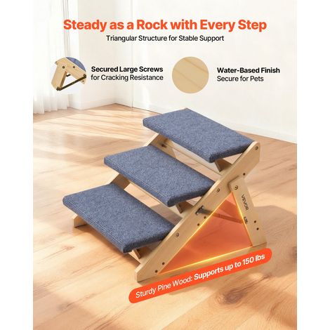 Escalier pour Chien Pliable 3 Marches pour Chien Convertible en (1/5)