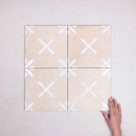 Carrelage Effet Terre Cuite PANGEA 22.3x22.3 cm Flower Sand Pangea (1/2)