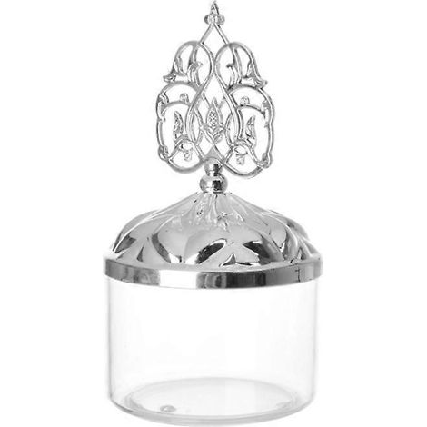 12 boîtes cadeaux argentées pour bonbons, chocolats - Lot de 12 boîtes de faveurs de fête pour anniversaire, mariage, EVJF, soirée de promo, baby shower, anniversaire - Boîtes en argent 6163. (1/4)