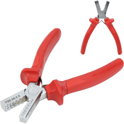 PZ0.252.5 Kabelzange, rot, 0,252,5 mm, Abisolierzange für Drähte, Elektrikerwerkzeug (1/5)