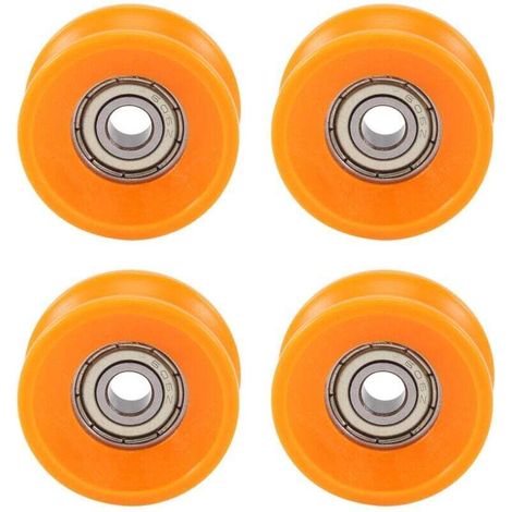 4 Pièces Roulements à Billes 6X30X13mm Acier Scellés U Profond Poulie Rail Guidage Rainure (1/4)