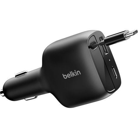 Belkin - Cargador de coche universal BoostCharge, negro, carga rápida desde el encendedor (1/5)