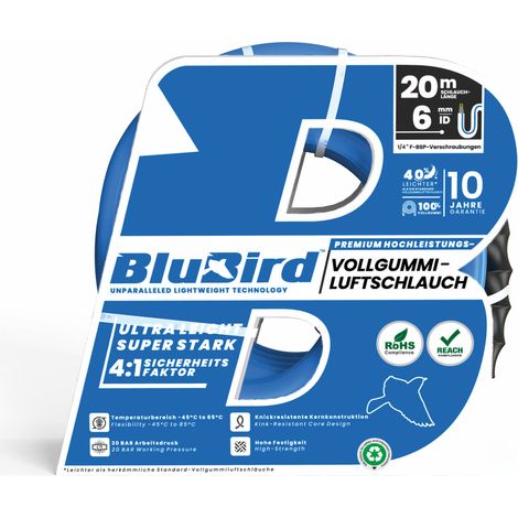 Riegler Werkstattschl.-Set »BluBird«, Sicherheitskupplung, Ø12x6, 20 m
