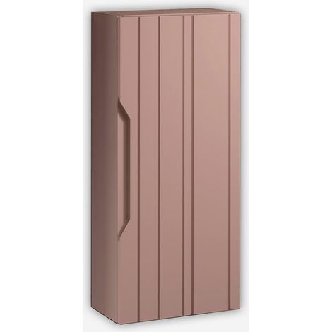 Wandhängender Badezimmerschrank mit Soft-Close-Tür und umkehrbaren Türen Solmira - Pink