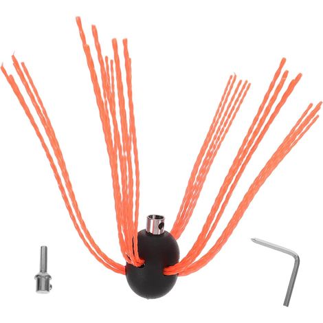 Kit de nettoyage cheminée brosse en nylon et fil fer avec adaptateur (1/5)