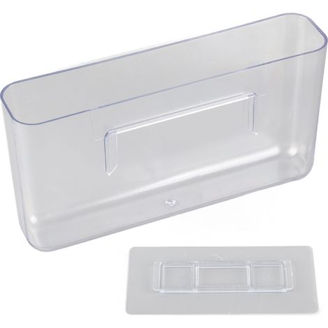 Transparenter, selbstklebender Wandorganizer aus Kunststoff für Büro, Schlafzimmer oder Badezimmer (1/5)
