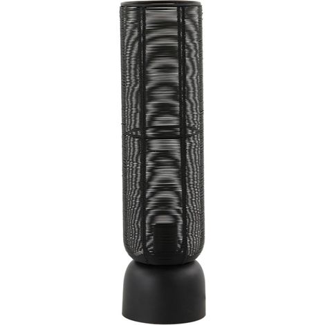 Light & Living - lámpara de mesa - Lezuza - negro - metal - E27 - (1/4)