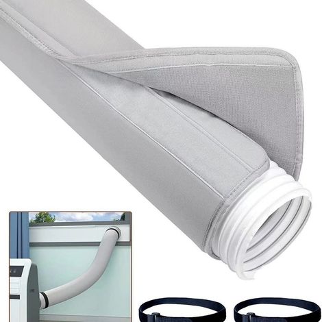 Insulated Portable Air Conditioner Hose Cover, Universal Fits 5" & 6" Diameter Exhaust Duct, for Easy Installation (1/5)