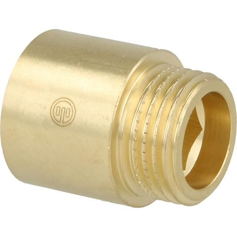 Rallonge de robinet 3/8'' x 20 mm laiton blanc