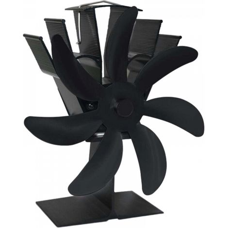 Accessoires pour cheminées et poêles, Ventilateur de cheminée économique, 7 ventilateurs pour la circulation du bois, Poêle à bois chaud pour une distribution efficace de la chaleur, Bûches/Bois de ch (1/5)