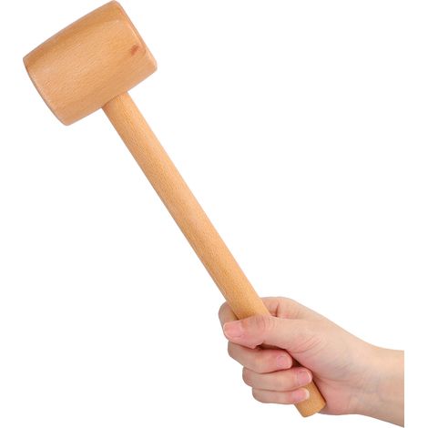 Outils pour le travail du cuir (fait maison) : maillet en bois, marteau d’installation, marteau à sculpter le cuir en bois de hêtre (1/5)