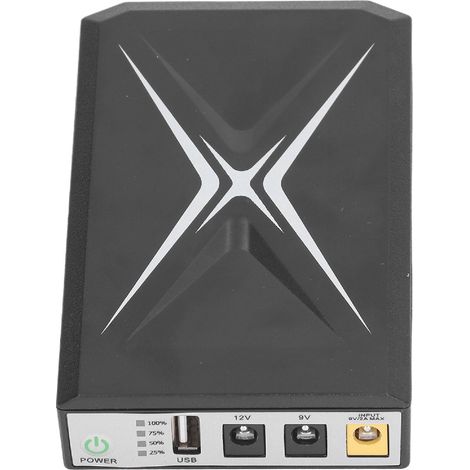 Alimentation sans interruption (UPS) compacte haute capacité 8800 mAh pour caméra et routeur Wi-Fi (entrée 9 V CC). (1/5)
