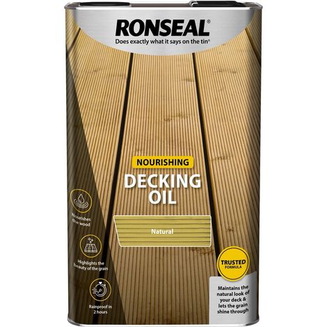 Decking Oil Natural Clear 5 Litre RSLDOCL5L (1/5)