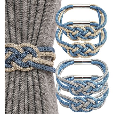 Rideaux magnétiques pour la décoration intérieure, lot de 4, pour la maison et la chambre (1/5)