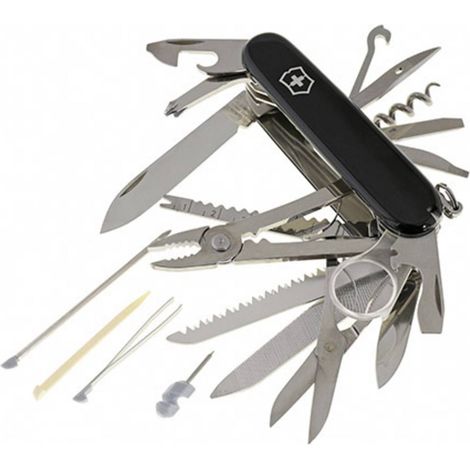 SwissChamp Swiss Army Knife Black 1679530 VICSWISBL