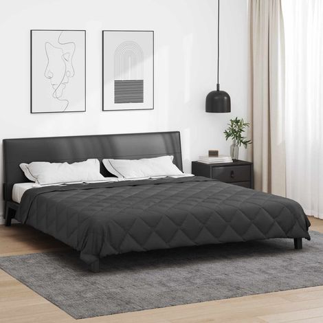 vidaXL Full Year Duvet Anthracite 200 x 200 cm Microfiber