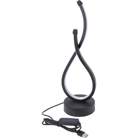 Lampe de table en spirale 3 couleurs chevet LED à intensité (1/5)