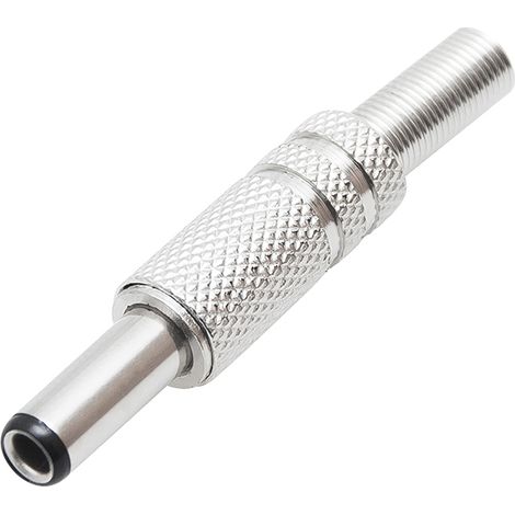 Gleichstrom 2,5/5,5 mm gerader Metallstecker