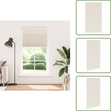 Plissee Faltrollo Rollo Plisseerollo 100x200cm Creme - Sonnen- Und Sichtschutz - Plissee - Faltrollo - Rollo - Fensterdekoration (1/5)