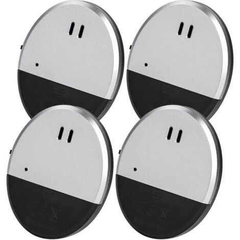Ultra-Thin Window Alarm - 4PCS, Vibrating Alarm with Adhesive Backing, 130DB for Securing Home, Office or Dorm (1/5)