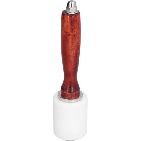 Marteau à sculpter le cuir, maillet en nylon avec manche en bois pour le travail du cuir (1/5)