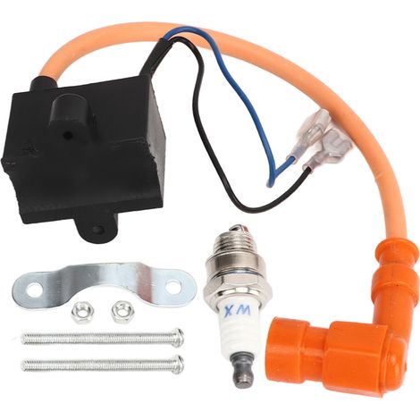 Bobina di accensione CDI con candela di ricambio per bicicletta motorizzata a 2 tempi da 49cc, 50cc, 60cc, 66cc, 70cc e 80cc. (1/5)
