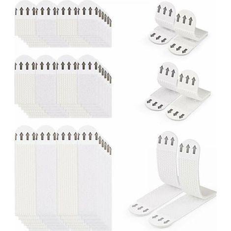 BUNTHAUS 36 Paires (72 Bandes) Languettes Accroches Tableaux sans Percer Bandes de Suspension pour Photos Languettes Accroches Bandes AdhéSives Tableaux Fixation sans Dommage Bandes de Cadre Mural (1/5)