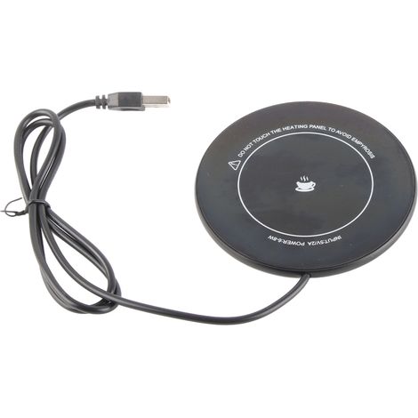 Chauffe-tasse USB pour café et thé, tapis chauffant de bureau pour boissons (1/5)