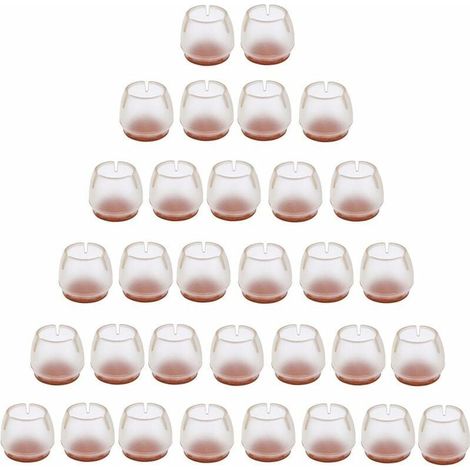 Patin Feutre rond pour Diamètre pied Auto-adhésif Anti-rayures Protecteur Meubles Chaise Beige 32mm 50pcs (1/4)