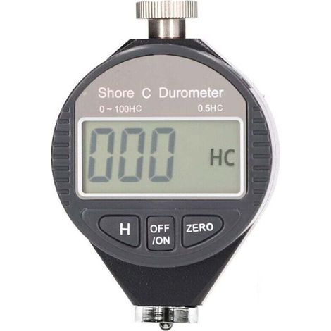 Tragbares digitales Härteprüfgerät, 0-100 Shore A/C/D Durometer mit LCD-Bildschirm für Gummi, Reifen, Kunststoff, thermoplastische Kunststoffe, Bodenbeläge (C),