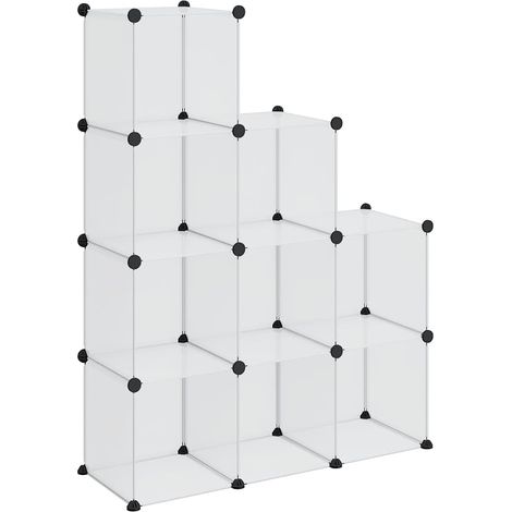 Cubes de rangement 9 pcs Transparent PP (1/5)