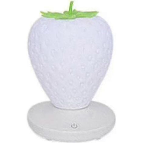 Lámpara de noche LED táctil regulable con luz nocturna de silicona con forma de fresa, lámpara de mesita de noche USB para dormitorio de bebé. (1/4)