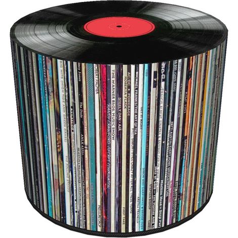 Pouf impermeabile in Cordura per casa e giardino - Motivo in vinile, elegante, comodo, stabile, con cerniera, 40 cm, Bertoni (1/5)