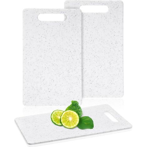 2 pièces de petite planche à découper pour cuisine, mini planche à découper en plastique, passe au lave-vaisselle, planche