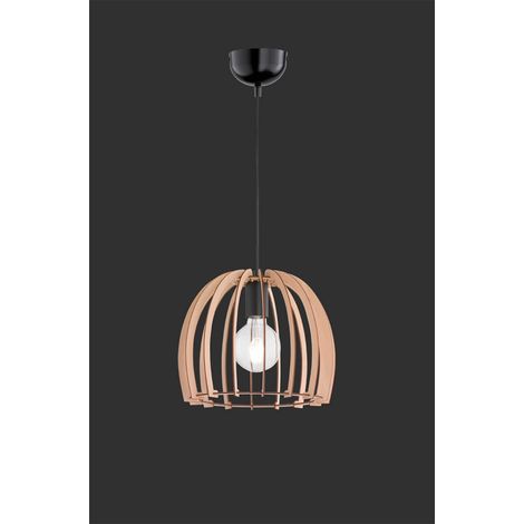 Suspension RL WOOD bois clair noir Ø30 E27 R30253030 (1/2)