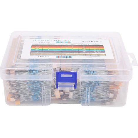 2600 Stück 1/4-W-Metallfilmwiderstände, Elektronikbauteile, 1 Ω - 3 MΩ (1/4)