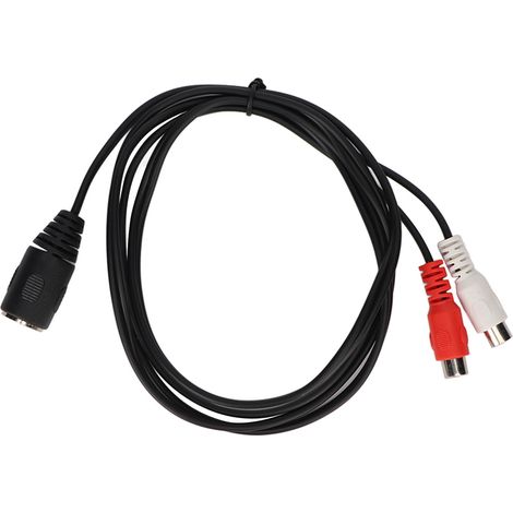 Câble DIN 7 broches femelle vers 2 RCA femelle pour piano électronique et équipement audio, 1.5 mètre (1/5)