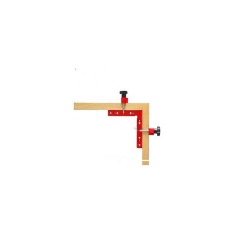 Supporto di posizionamento a 90 gradi 160 x 160 mm Morsetto ad angolo retto a L in alluminio Attrezzo per la lavorazione del legno 160 x 160 Angolo retto Tre pezzi Rosso - Crezuo (1/2)