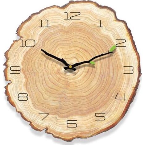 Vintage-Wanduhr aus Holz, antike Wanduhr ohne Ticken, Vintage-Wanduhr im Landhausstil, geräuschlose Wanduhr im Shabby-Chic-Stil für kleine Wohnzimmer (1/5)