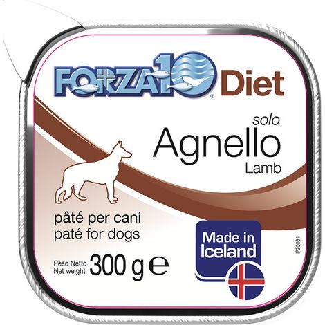 Forza10 Dog Solo Diet Agnello - Forza10 Dog Solo Diet Agnello - Vaschetta Da 300 Gr