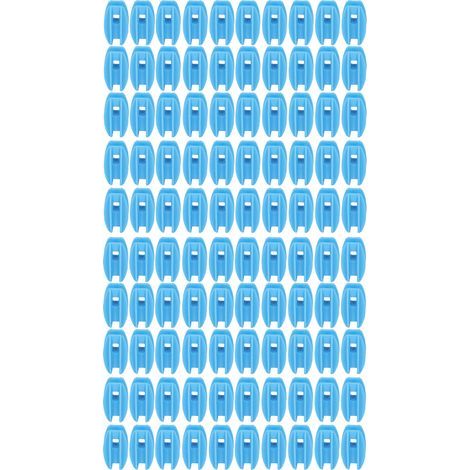 100 pcs Isolateur clôture électrique ABS résistant aux intempéries pour fil acier bleu (1/5)