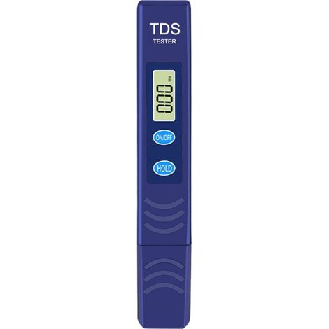 royaluxe -Compt TDS, test d'eau électronique, plage de mesure 0-9990 PPM, stylo de test d'eau numérique portatif pour l'agriculture, les aquariums, les piscines, l'eau potable domestique (bleu) (1/5)