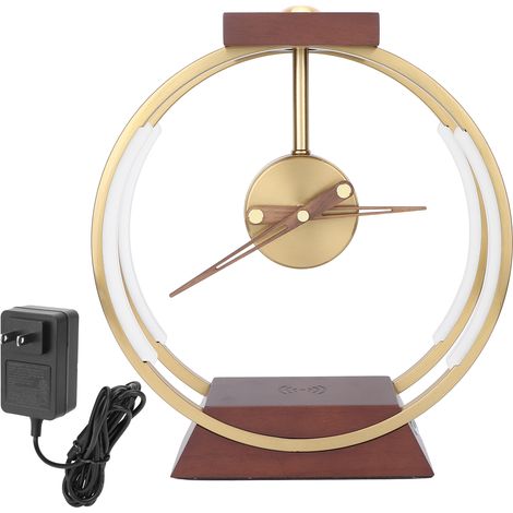 Horloge de table moderne 68LED en fer forgé, réveil de chevet pour décoration intérieure, prise US 100-240V (1/5)
