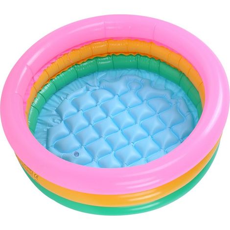 Piscine Enfant,Piscine Gonflable Ronde,61x25cm Pataugeoire Gonflable,Piscine Pataugeoire,Pataugeoire Ronde,Piscine Gonflable Enfant,Piscine d'eau pour Enfants Intérieur et Extérieur (1/5)
