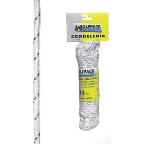 Nylonseil wolfpack 15 Meter weiß und blau