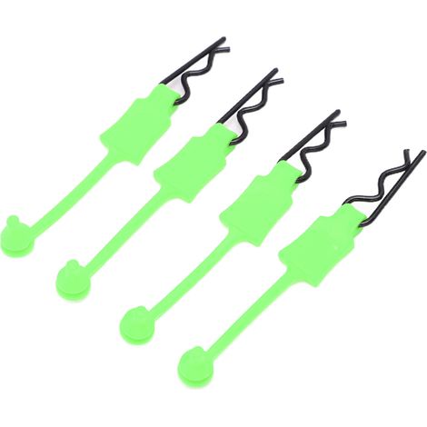 4 Pièces Fixations Universelles pour Châssis de Voiture RC 1/10, Rondelles et Fermoirs de Rechange Accessoire Modélisme Vert (1/5)