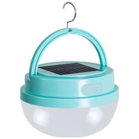 Lampe solaire, ampoule rechargeable, lampe solaire champignon portable et étanche pour le camping, vert clair (1/4)