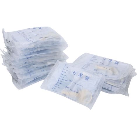 25pcs Poches à Urine Jetables 1000ml pour Homme, Sac de Drainage Usage Domestique, Collecte d'Urine Soins de Santé (1/5)